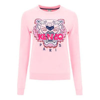 (WMNS) KENZO Alphabet Tiger Head Embroidered Pullover Long Sleeves Hoodie Pink F952SW7054XA-33