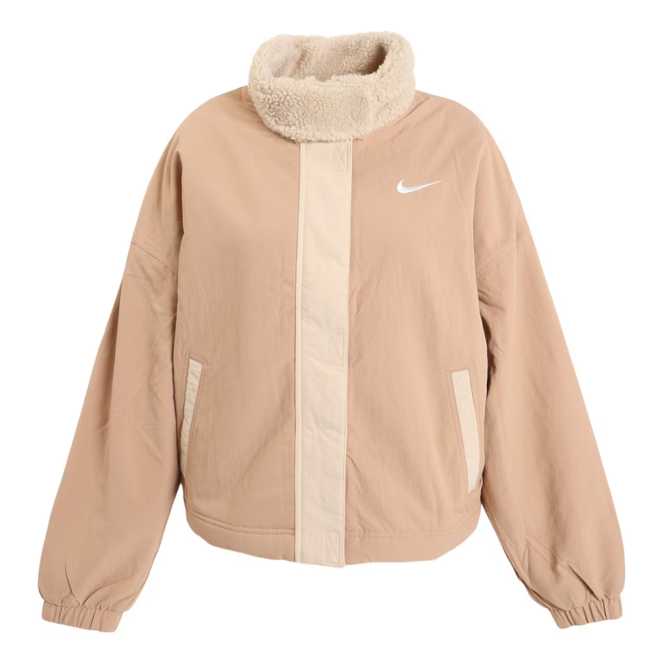 (WMNS) Nike Woven Fleece-Lined Jacket 'Hemp Sanddrift' DQ6847-200
