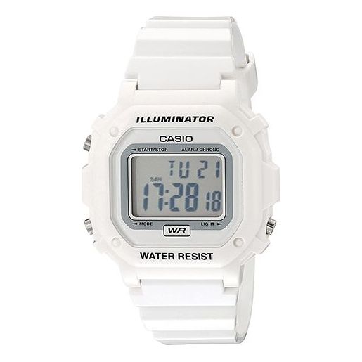 CASIO Sports Illuminator Unisex Mens White Digital F-108WHC-7BCF