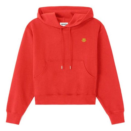 (WMNS) KENZO SS21 Tiger Head Loose Hoodie Red FB52SW7774ML-21