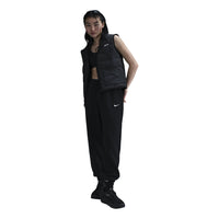 (WMNS) Nike Sportswear Phoenix Fleece High Waisted Oversized Sweatpants Asia Sizing 'Black' FZ5997-010