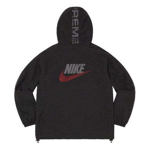 Supreme x Nike Jewel Reversible Ripstop Anorak Hoodie 'Black Red Grey' SUP-FW20-066