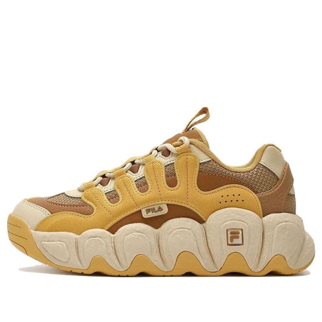 (WMNS) FILA CROISSANT Chunky Sneakers 'Yellow Brown' F12W342103FSI