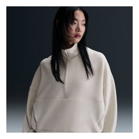(WMNS) Nike 24.7 ImpossiblySoft Dri-FIT 1/2-Zip T-shirt Oversized Fit 'Light Orewood Brown' HQ8189-104
