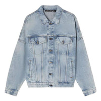 Palm Angels SS23 Back Logo Denim Jacket 'Light Blue' PMYE006C99DEN0024001