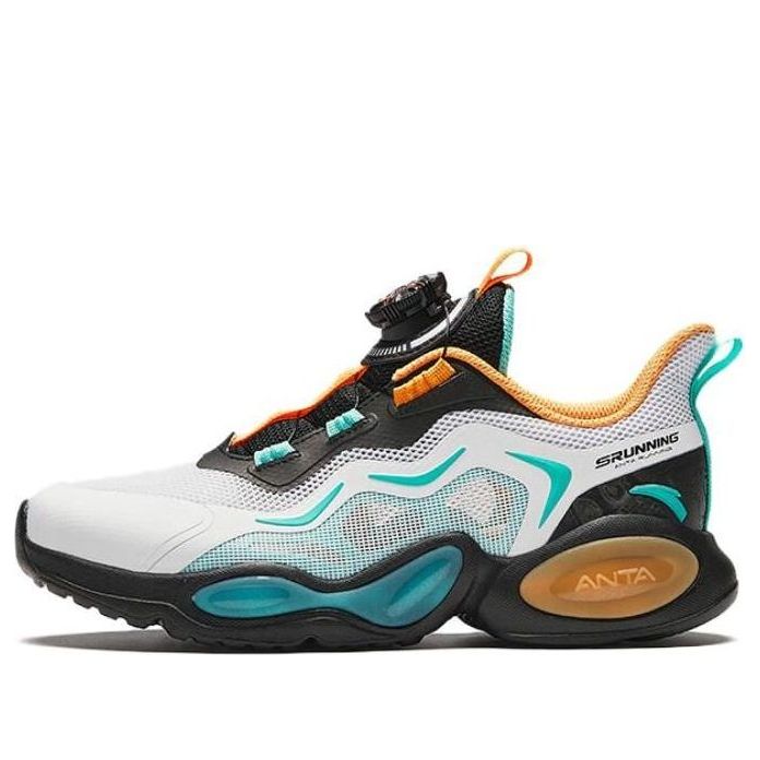 (GS) ANTA Running Series Sneakers 'White Yellow Teal' A312425508-1