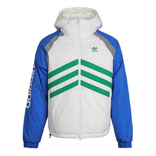 adidas originals Rev Dwn Jkt reversible Stay Warm hooded Reflective Down Jacket White GJ6724