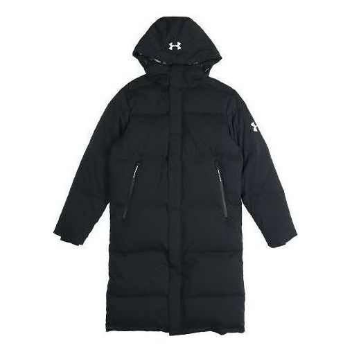 Under Armour Long Bench Fleece Down Jacket 'Black' 1364591-001