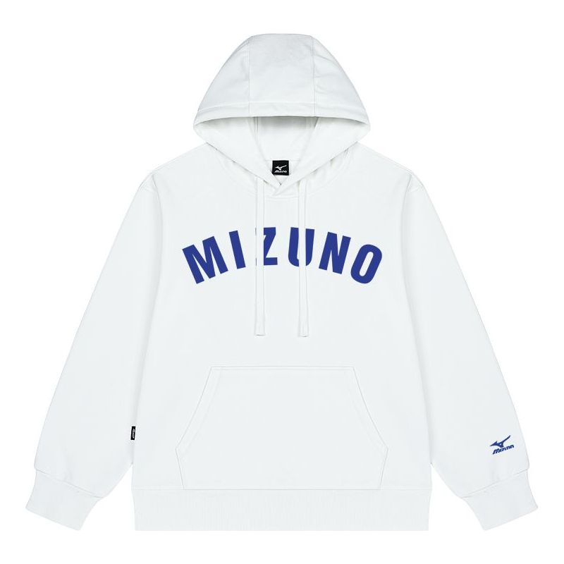 Mizuno Logo Casual Hoodie 'White' A2CA2A36