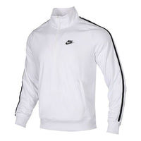 Nike Athleisure Casual Sports Running Half Zipper Pullover White CJ4393-100
