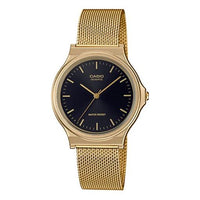 CASIO Waterproof Sports Quartz Black DialGold Mens BlackGold Analog MQ-24MG-1E
