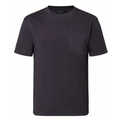LOUIS VUITTON FW21 Cotton Pocket Short Sleeve Unisex Black 1A99YY