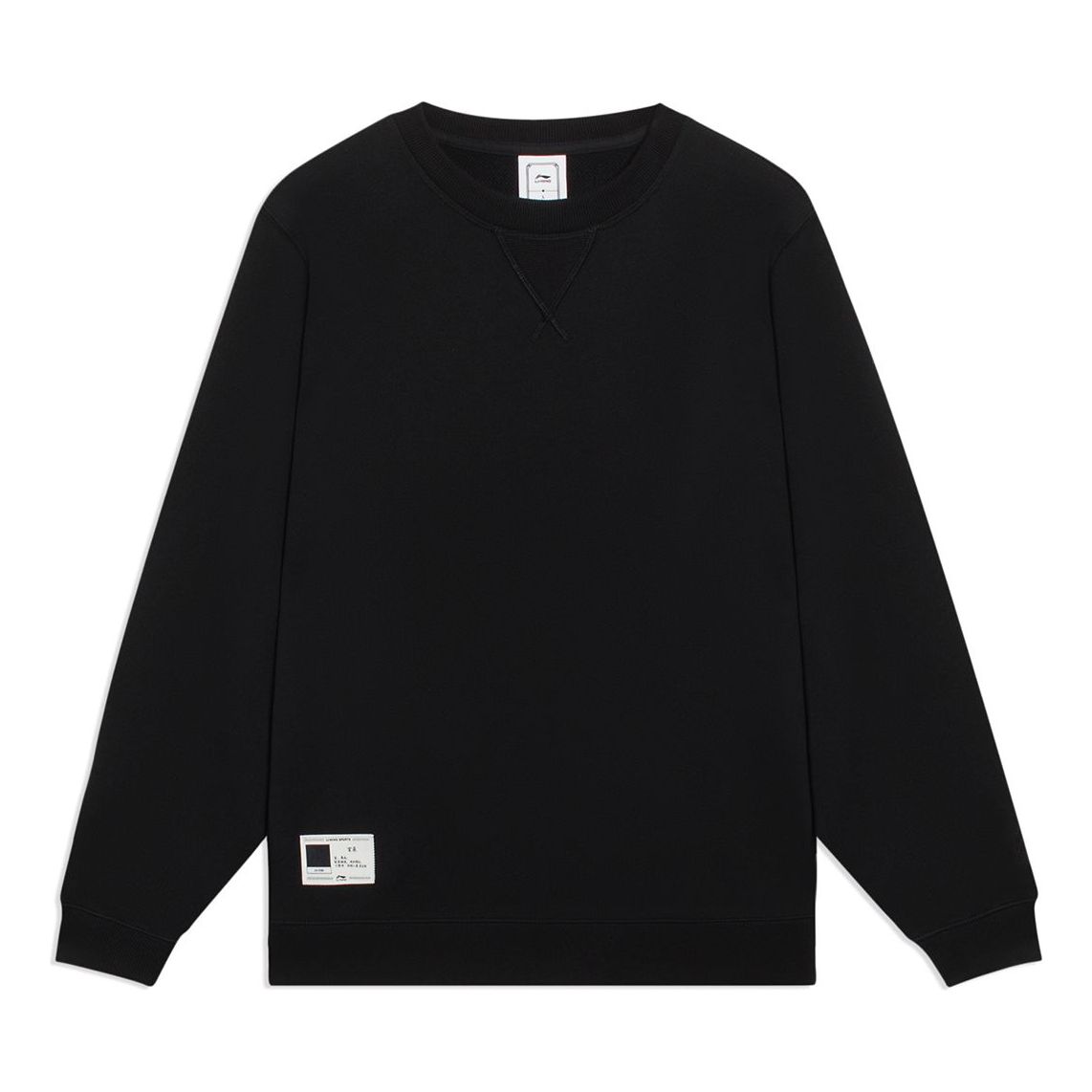 Li-Ning Chinese Color Label Logo Sweatshirt 'Black' AWDT073-4