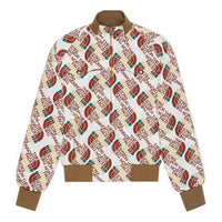Men's Gucci x THE NORTH FACE Crossover Webbing Printing Aviator Jacket Brown 648866-XAABZ-9097