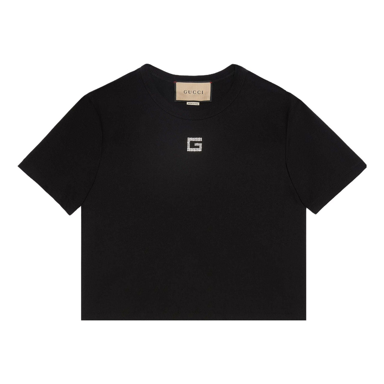 (WMNS) Gucci Cotton jersey T-shirt 'Black White' 764971-XJF1K-1043