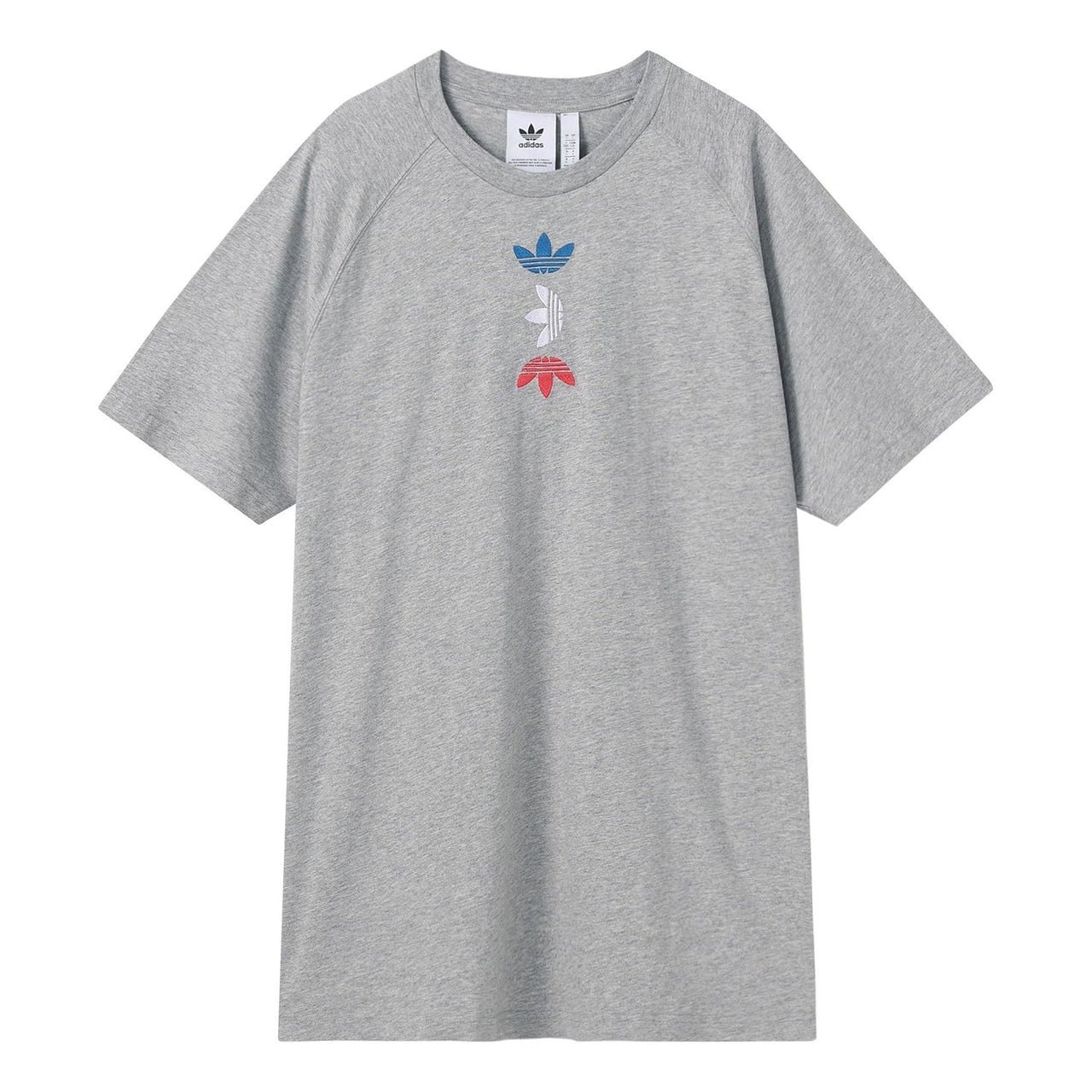 adidas originals Trefoil Tee Ref/Met For Men Grey FS7345