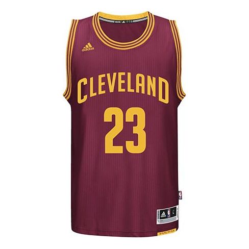 adidas SW Cleveland Cavaliers LeBron James Jersey 'Red Yellow' A61199