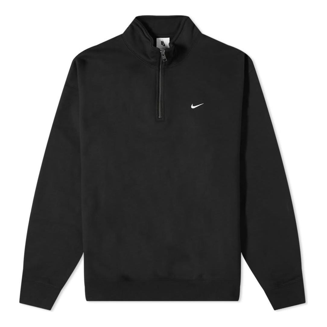 Nike Solo Swoosh 1/4 Zip Top Black DQ5209-010
