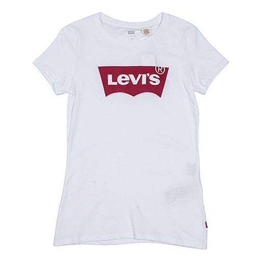 Levis Slim Fit Red logo Short Sleeve White 32223-0144
