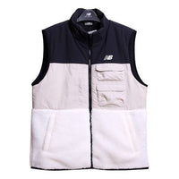 New Balance Colorblock Casual Cargo Vest 'Black Beige White' NJ943011-BK