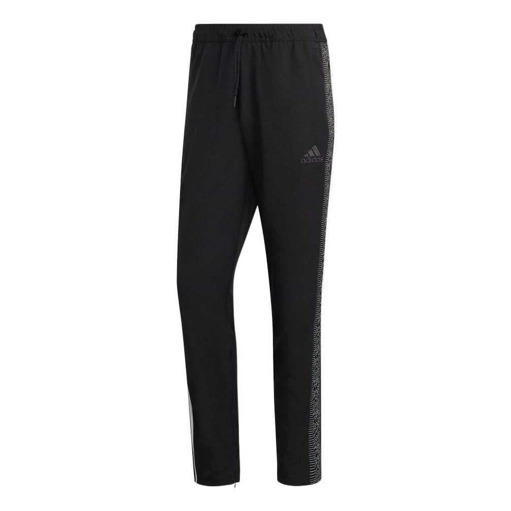 Men's adidas Peter Saville Elastic Twill Sports Pants/Trousers/Joggers Japanese Version Black HM3845