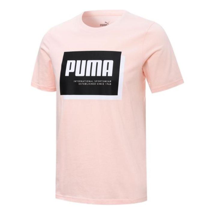 PUMA Logo Print T-Shirt 'Pink' 671244-27