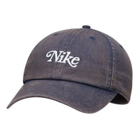 Nike Alphabet Embroidered Cap Unisex Obsidian Color DH1637-451