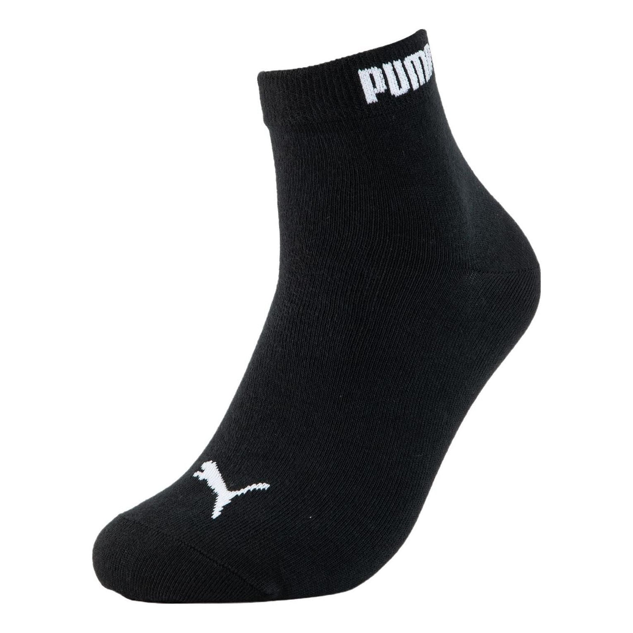 PUMA Quarter Training Socks 'Black White' 938244-01