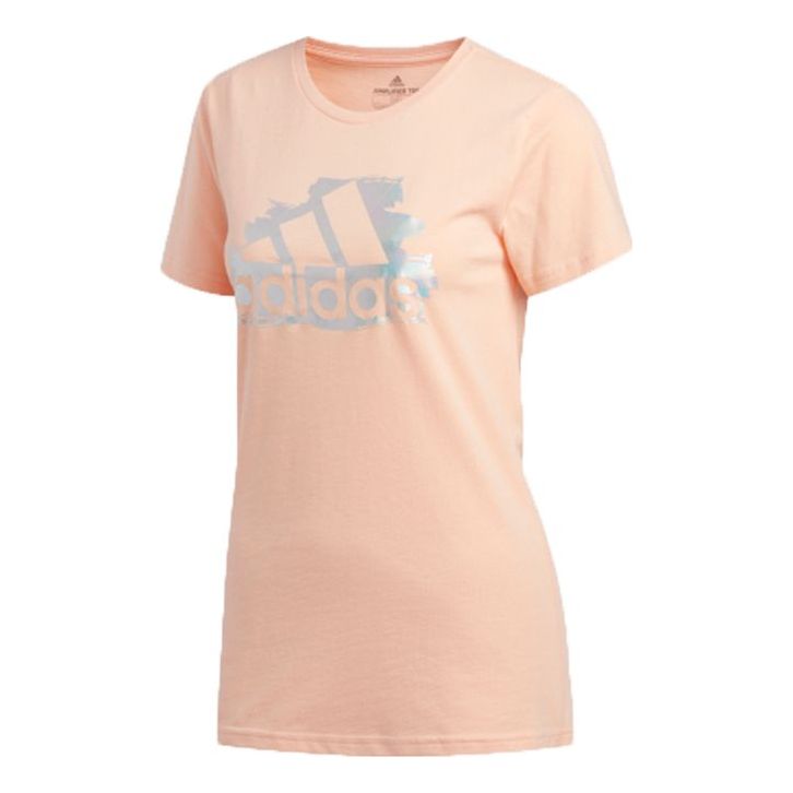 (WMNS) adidas Logo Tee 'Pink' ED8145