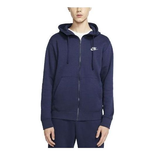 Nike Sportswear Club Full-Zip Fleece Jackets 'Blue' BV2645-410