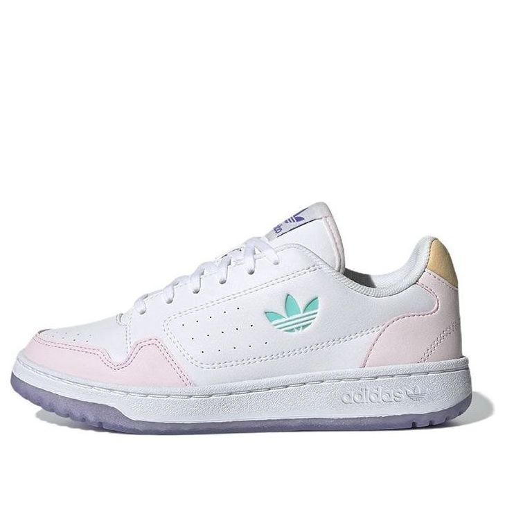 (GS) adidas originals NY 90 'White Light Purple Pink' GY1172