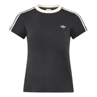 (WMNS) adidas Tailored Cali T-Shirt Asia Sizing 'Carbon' KT7789