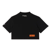 (WMNS) HERON PRESTON CTNMB Turtleneck Crop Top 'Black' HWAA031C99JER0011001