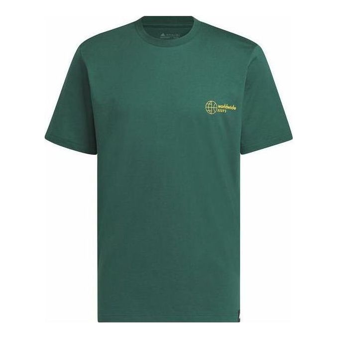 adidas Worldwide Hoops Graphic Tee 'Green' IM4615