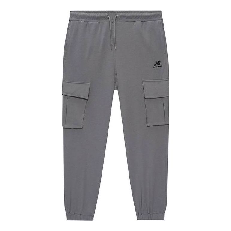 New Balance Logo Print Cargo Pants 'Grey' MLA6N053-GR