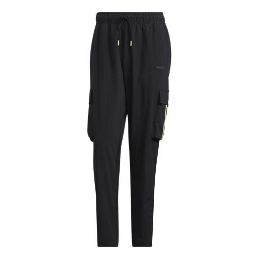 adidas neo Sw Lw 3s Tp Leisure Pocket Sports Stripe Trousers Men's Black H55286