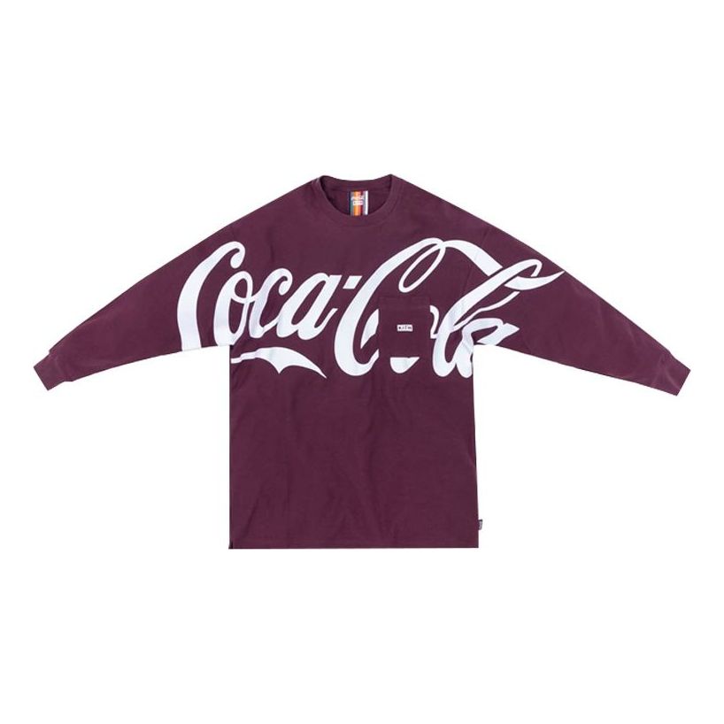 KITH x Coca-Cola L/S Quin Tee Crossover Loose Long Sleeves Unisex Purple KH3541-111