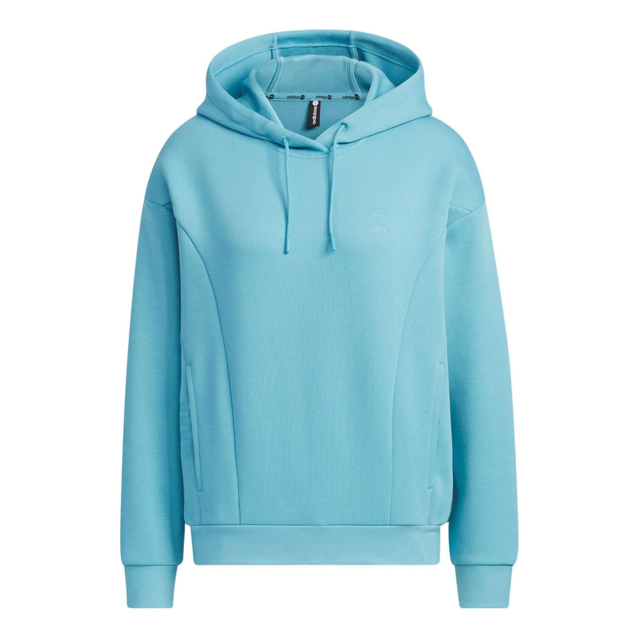 (WMNS) adidas Neo Solid Color Hoodie 'Teal' IK3425