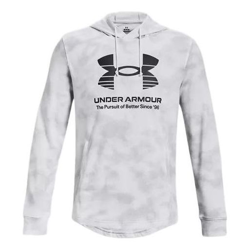 Under Armour Rival Terry Hoodie 'White Grey' 1377185-100