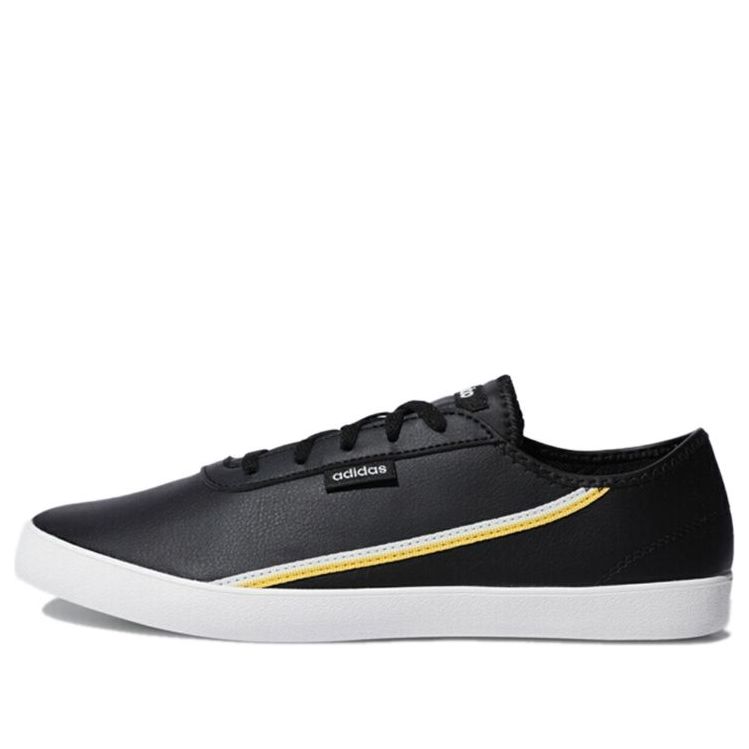 (WMNS) adidas neo Courtflash X 'Black White Yellow' EG4275