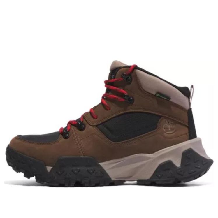 Timberland Motion Scramble Mid Lace-Up Waterproof Hikers 'Dark Brown Nubuck' TB0A68BZW07