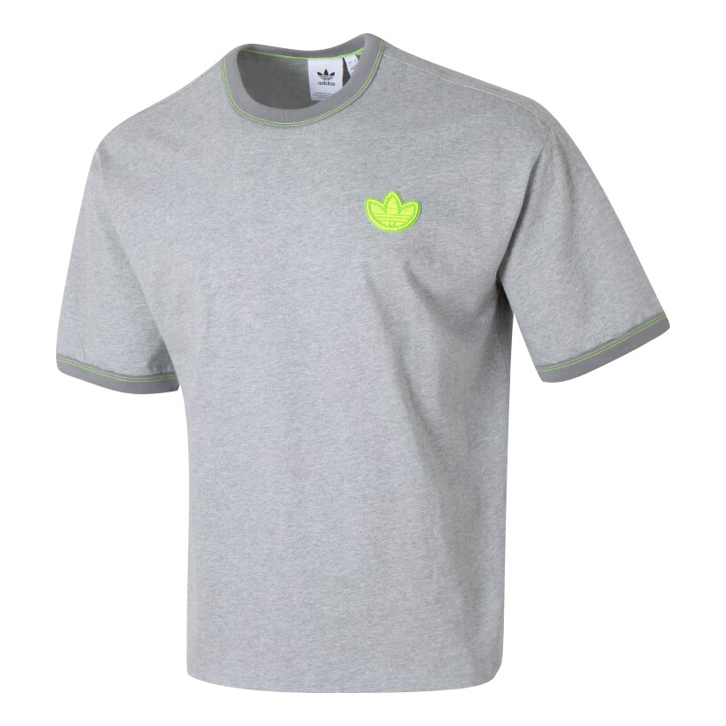 adidas Originals Graphic T-Shirt Asia Sizing 'Grey Green' JJ4363