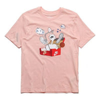 Nike AS M Nike Sportswear NSW Tee Shoe Printing Short Sleeve coral red CU6872-664