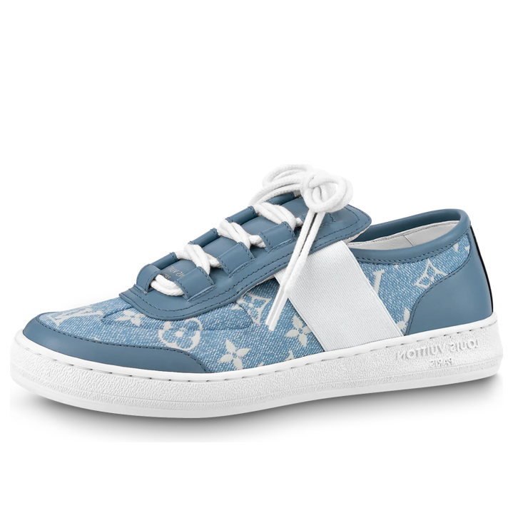 (WMNS) LOUIS VUITTON Lous Sneakers 'Denim Monogram' 1AB32H