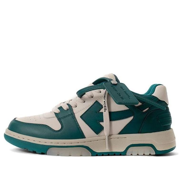 (WMNS) Off-White Out Of Office Low Top Sneakers Green/White OWIA259S21LEA0016155