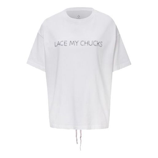 (WMNS) Converse All Star Loose Lacing Short Sleeve White 10020850-102