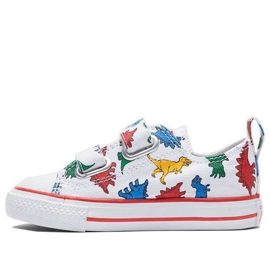 (TD) Converse Chuck Taylor All Star Low Hook and Loop 'Dinoverse Print' 763713C