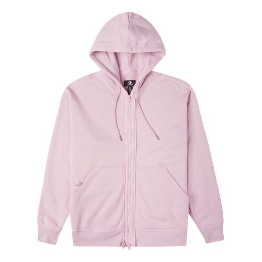 Converse Solid Color Zipper Long Sleeves Hooded Jacket 'Pink Purple' 10022002-A02