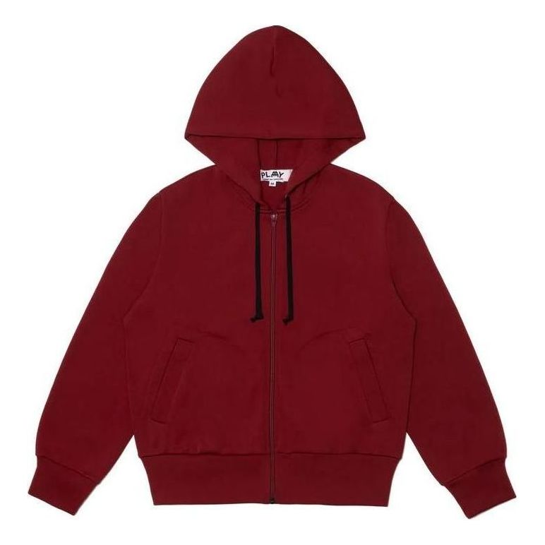 (WMNS) COMME des GARCONS PLAY FW25 x Invader Zipped Hoodie 'Red' AZ-T333-051-2