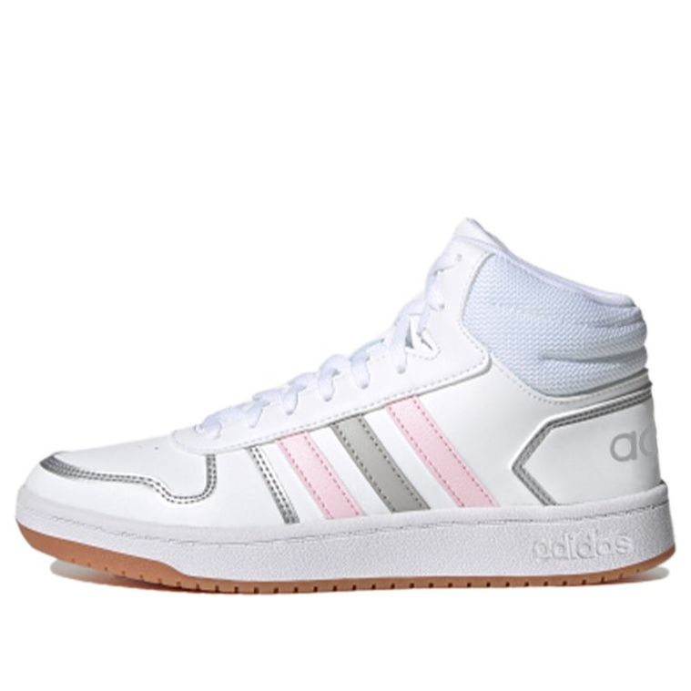 (WMNS) adidas Hoops 2.0 Mid 'White Pink Grey' FY6020